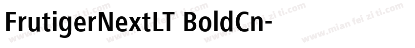 FrutigerNextLT BoldCn字体转换